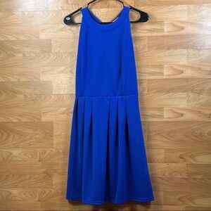 Chic Royal Blue Midi Dress